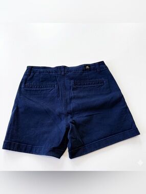 Navy Blue High-Rise Shorts